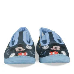 Chaussons BLEU Garçon Motif Uni A Enfiler