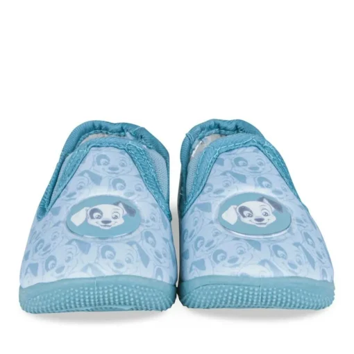 Chaussons BLEU Garçon Motif Animal A Enfiler