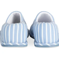 Chaussons BLEU Garçon Motif Rayures A Enfiler