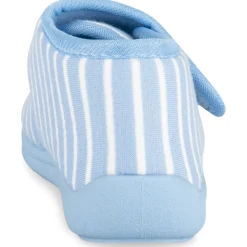 Chaussons BLEU Garçon Motif Rayures Scratch