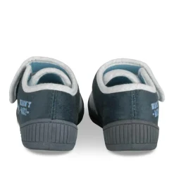 Chaussons BLEU Garçon Motif Uni Scratch