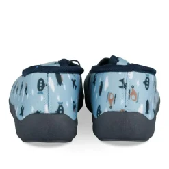 Chaussons BLEU Garçon Motif Uni A Enfiler