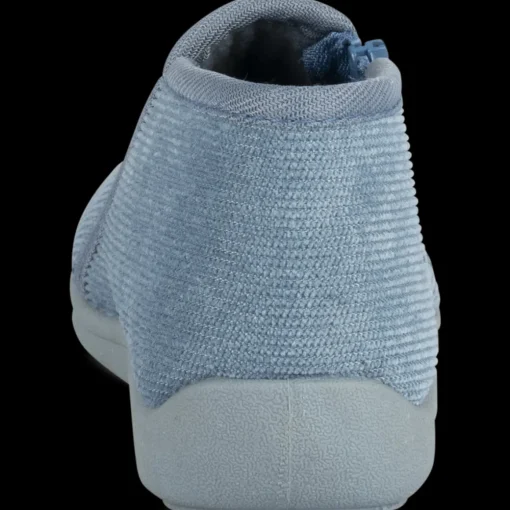 Chaussons BLEU Garçon Motif Uni Fermeture éclair