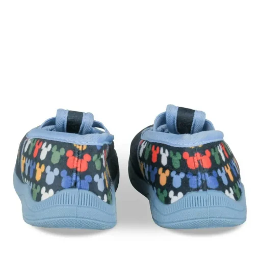 Chaussons BLEU Garçon Motif Uni A Enfiler