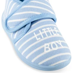 Chaussons BLEU Garçon Motif Rayures Scratch