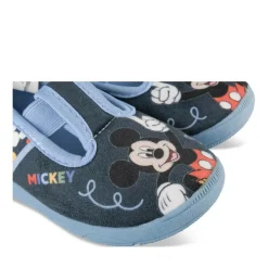 Chaussons BLEU Garçon Motif Uni A Enfiler