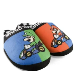 Chaussons BLEU Garçon Motif Uni A Enfiler