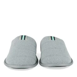 Chaussons BLEU Homme Motif Uni A Enfiler