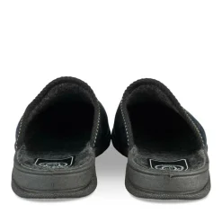 Chaussons BLEU Homme Motif Uni A Enfiler
