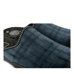 Chaussons BLEU Homme Motif Uni A Enfiler