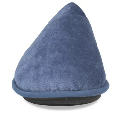 Chaussons BLEU Homme Motif Uni A Enfiler