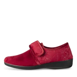 Chaussons BORDEAUX Femme Motif Uni Scratch