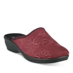 Chaussons BORDEAUX Femme Motif Uni A Enfiler