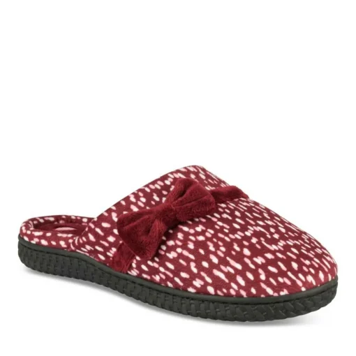 Chaussons BORDEAUX Femme Motif Uni A Enfiler
