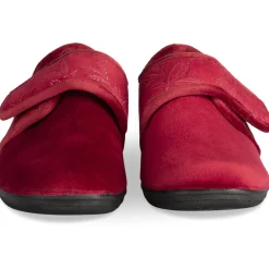 Chaussons BORDEAUX Femme Motif Uni Scratch