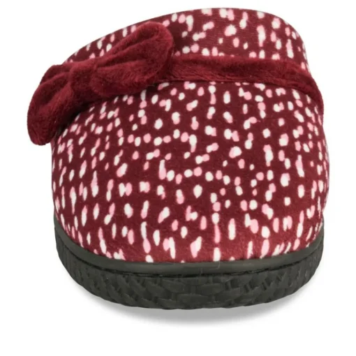 Chaussons BORDEAUX Femme Motif Uni A Enfiler
