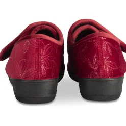 Chaussons BORDEAUX Femme Motif Uni Scratch