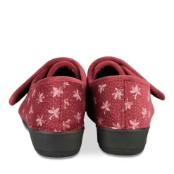 Chaussons BORDEAUX Femme Motif Uni Scratch