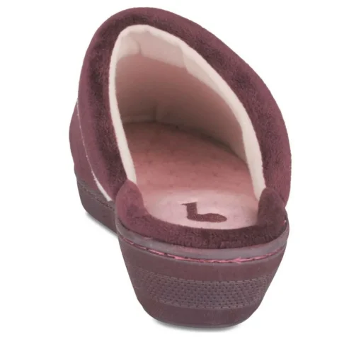 Chaussons BORDEAUX Femme Motif Uni A Enfiler