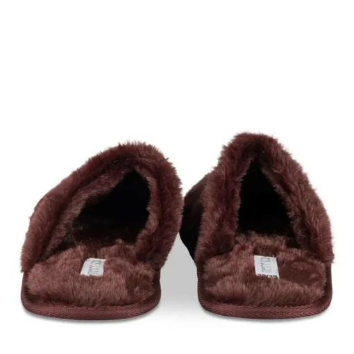Chaussons BORDEAUX Femme Motif Uni A Enfiler