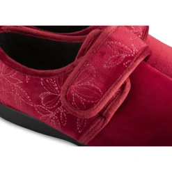 Chaussons BORDEAUX Femme Motif Uni Scratch