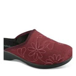 Chaussons BORDEAUX Femme Motif Uni A Enfiler