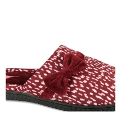 Chaussons BORDEAUX Femme Motif Uni A Enfiler