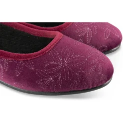Chaussons BORDEAUX Femme Motif Uni A Enfiler
