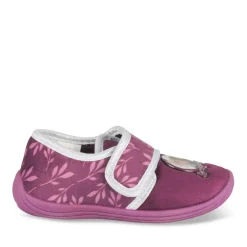 Chaussons BORDEAUX Fille Motif Uni Scratch