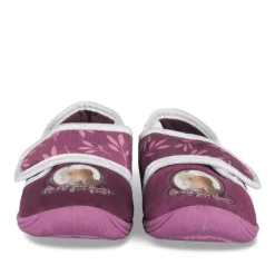 Chaussons BORDEAUX Fille Motif Uni Scratch