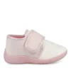 Chaussons Bottine BLANC Fille Scratch