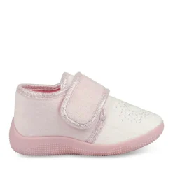 Chaussons Bottine BLANC Fille Scratch