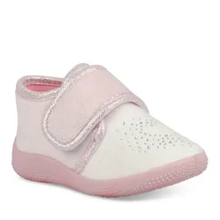 Chaussons Bottine BLANC Fille Scratch