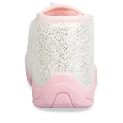 Chaussons Bottine BLANC Fille Motif Licorne Fermeture éclair