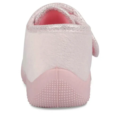 Chaussons Bottine BLANC Fille Scratch