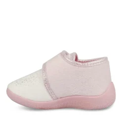 Chaussons Bottine BLANC Fille Scratch