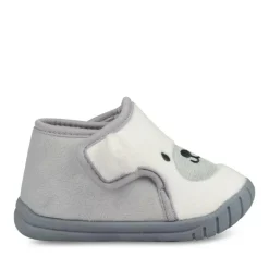 Chaussons Bottine BLANC Garçon Scratch