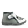 Chaussons Bottine BLANC Garçon Motif Animal Scratch