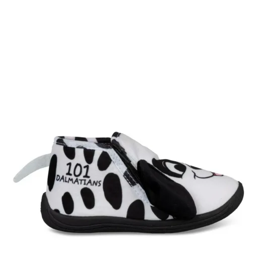Chaussons Bottine BLANC Garçon Motif Animal Fermeture éclair