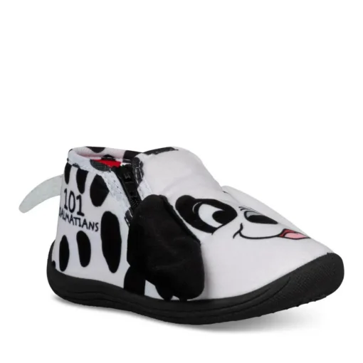 Chaussons Bottine BLANC Garçon Motif Animal Fermeture éclair