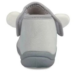 Chaussons Bottine BLANC Garçon Scratch