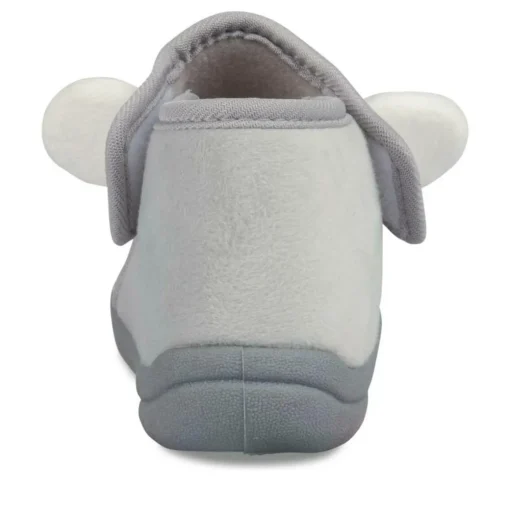 Chaussons Bottine BLANC Garçon Scratch