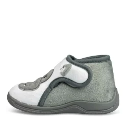Chaussons Bottine BLANC Garçon Motif Animal Scratch