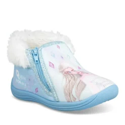Chaussons Bottine BLEU Fille Fermeture éclair