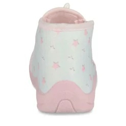 Chaussons Bottine BLEU Fille Motif Licorne Fermeture éclair