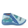 Chaussons Bottine BLEU Garçon Motif Dinosaure Fermeture éclair