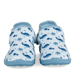 Chaussons Bottine BLEU Garçon Motif Animal Scratch
