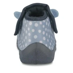 Chaussons Bottine BLEU Garçon Motif Uni Scratch
