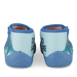 Chaussons Bottine BLEU Garçon Motif Dinosaure Fermeture éclair