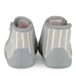 Chaussons Bottine GRIS Fille Motif Animal Fermeture éclair